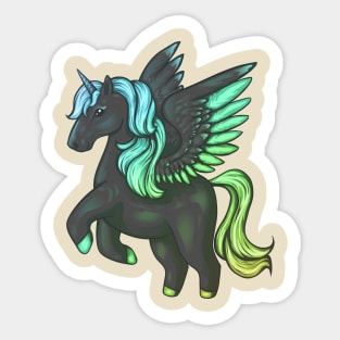 Rainbow Gradient Unicorn Sticker